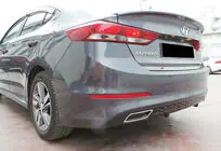Hyundai Elantra (AD) 2015-2020 Rear Diffuser DPT V-2 (Gloss Black) photo 1
