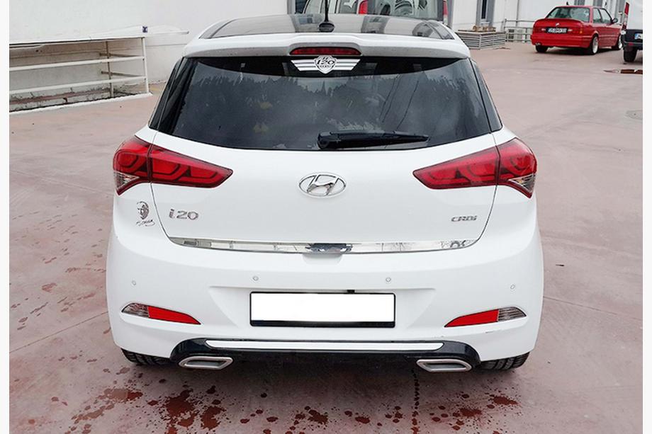 Hyundai I-20 2014-2020 Rear Diffuser DPT (2014-2018, Gloss Black) Image
