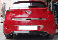 Hyundai I-30 2012-2017 Rear Diffuser DPT V-1 (Gloss Black) photo 1