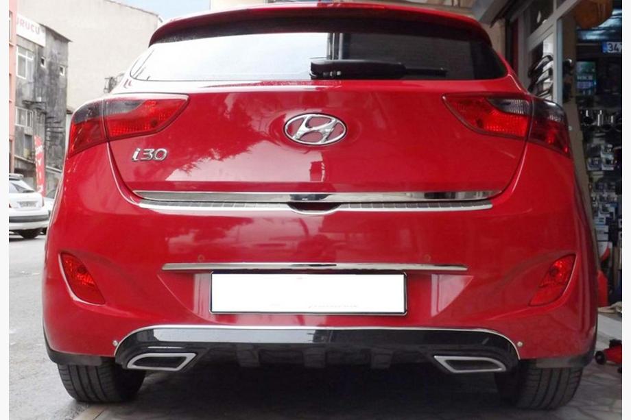 Hyundai I-30 2012-2017 Rear Diffuser DPT V-1 (Gloss Black) Image