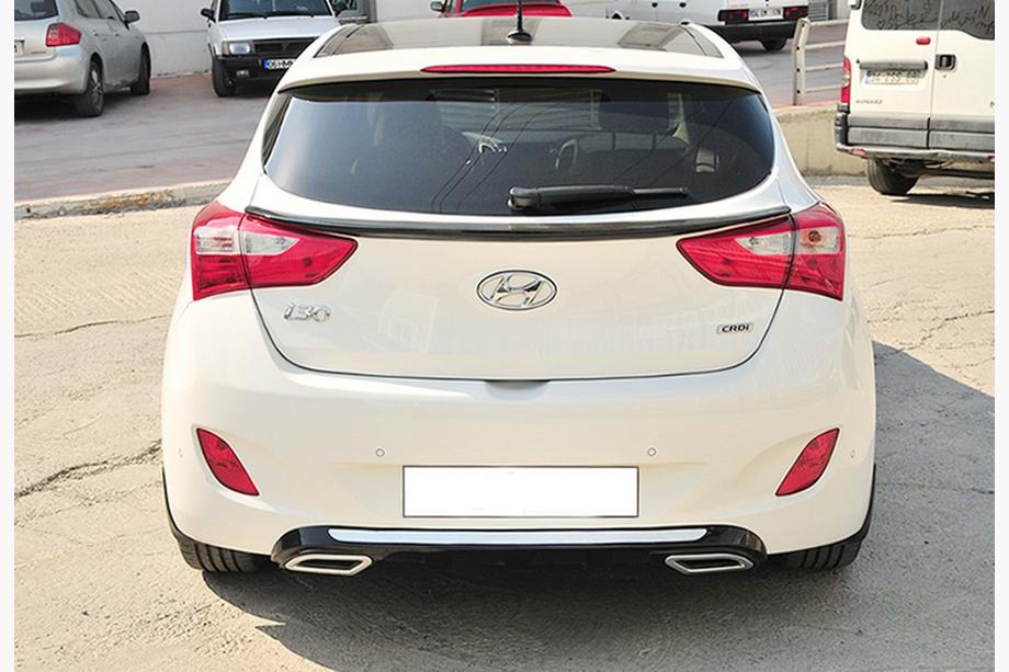Hyundai I-30 2012-2017 Rear Diffuser DPT V-2 (Gloss Black) Image
