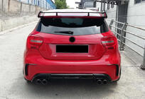 Mercedes A-class W176 2012-2018 Rear Diffuser DPT (2012-2015, for Brabus, Gloss Black) photo 3