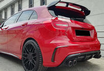 Mercedes A-class W176 2012-2018 Rear Diffuser DPT (2012-2015, for Brabus, Gloss Black) photo 4