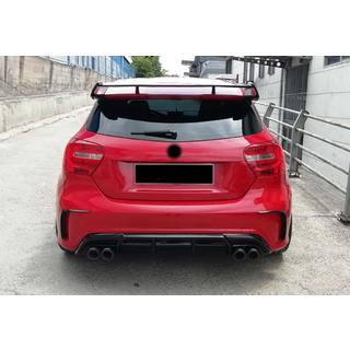 Rear Diffuser DPT (2012-2015, for Brabus, Gloss Black) Mercedes A-сlass W176 2012-2018 photo 3