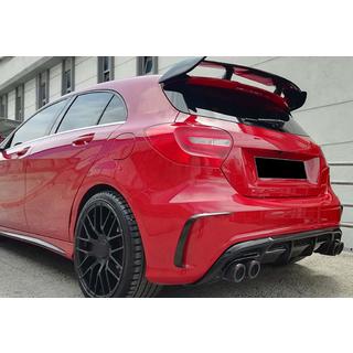 Rear Diffuser DPT (2012-2015, for Brabus, Gloss Black) Mercedes A-сlass W176 2012-2018 photo 4