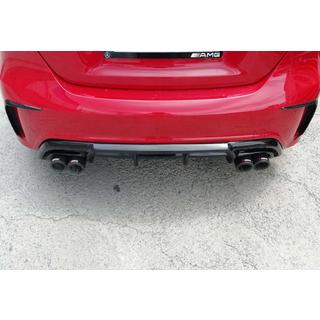 Rear Diffuser DPT (2012-2015, for Brabus, Gloss Black) Mercedes A-сlass W176 2012-2018 photo 1