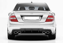 Mercedes C-class W204 2007-2015 Rear Diffuser DPT (2011-2014, for AMG SD, Gloss Black) photo 3