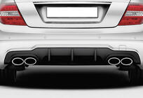 Mercedes C-class W204 2007-2015 Rear Diffuser DPT (2011-2014, for AMG SD, Gloss Black) photo 1