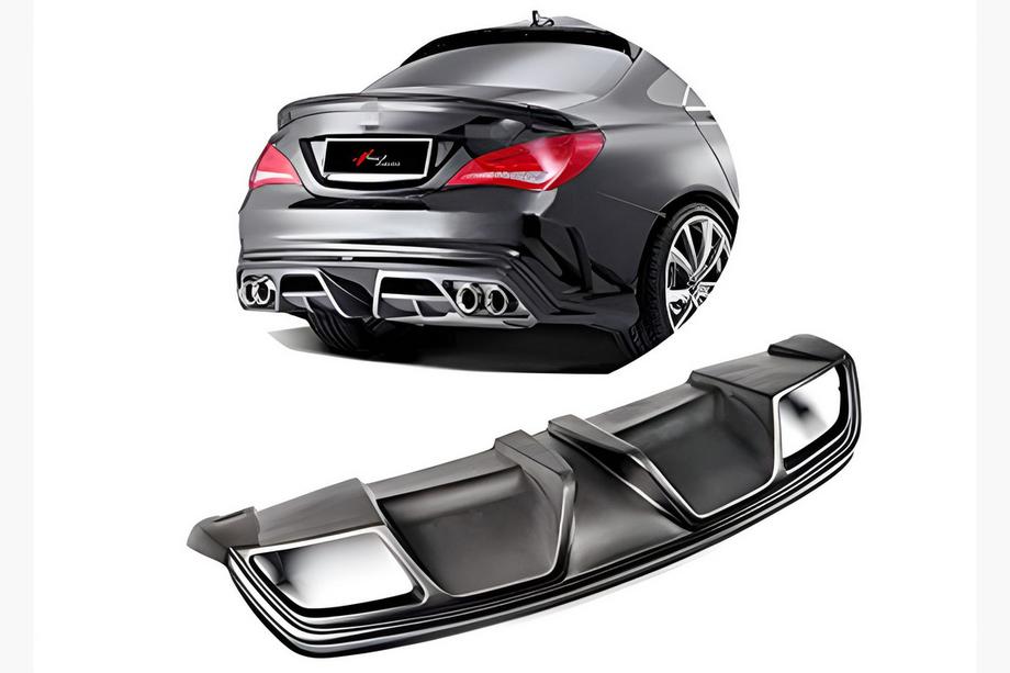 Mercedes CLA C117 2013-2019 Rear Diffuser DPT (Gloss Black) Image