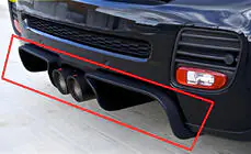 Mini Clubman R55/R56 2007-2014 Rear Diffuser DPT R56 (Gloss Black) photo 1