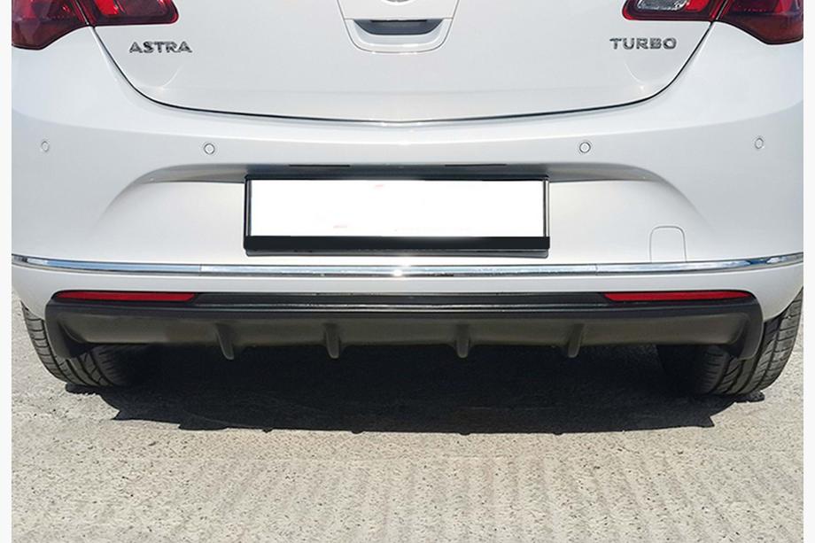 Opel Astra J 2009-2015 Rear Diffuser DPT V2 (2012-2015, HB, Gloss Black) Image