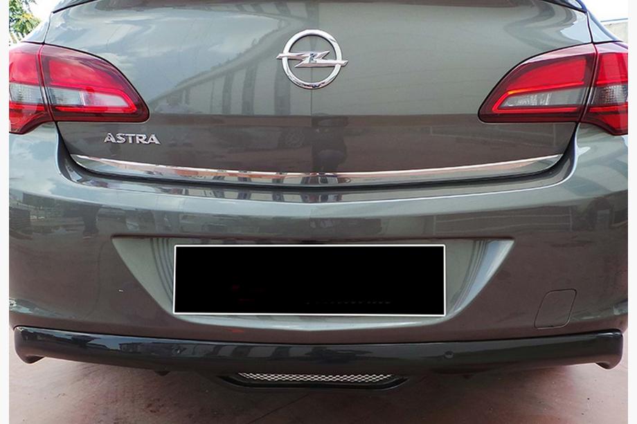 Opel Astra J 2009-2015 Rear Diffuser DPT V-2 (SD, Gloss Black) Image