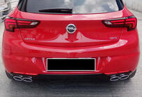 Opel Astra K 2016-2021 Rear Diffuser DPT V-1 (HB, Gloss Black) photo 1