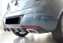 Opel Astra K 2016-2021 Rear Diffuser DPT V-2 (HB, Gloss Black) photo 1