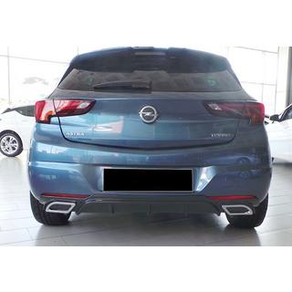 Rear Diffuser DPT V-2 (HB, Gloss Black) Opel Astra K 2016-2021 photo 2