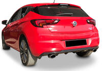 Opel Astra K 2016-2021 Rear Diffuser DPT V-3 (HB, Gloss Black) photo 1