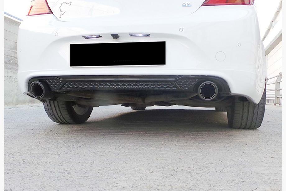 Opel Insignia 2008-2017 Rear Diffuser DPT (SD, 2013-2017, Gloss Black) Photo 1