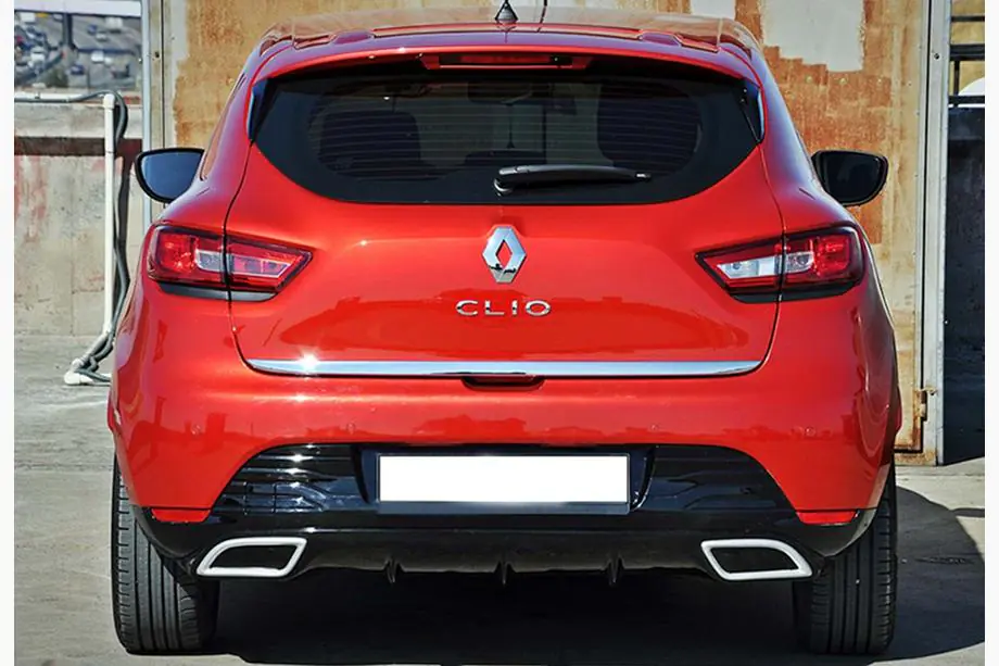 Renault Clio IV 2012-2019 Rear Diffuser DPT V-2 (Gloss Black) Image