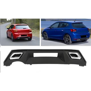 Rear Diffuser DPT V-2 (Gloss Black) Seat Ibiza 2017-