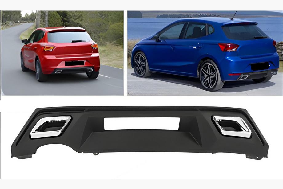 Seat Ibiza 2017- Rear Diffuser DPT V-2 (Gloss Black) Image