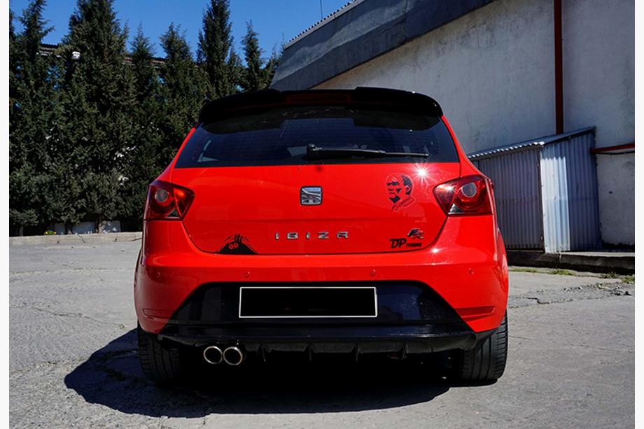 Seat Ibiza 2010-2017 Rear Diffuser DPT (Gloss Black) Image