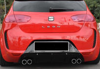 Seat Leon 2005-2012 Rear Diffuser DPT V-1 (2009-2012, Gloss Black) photo 2