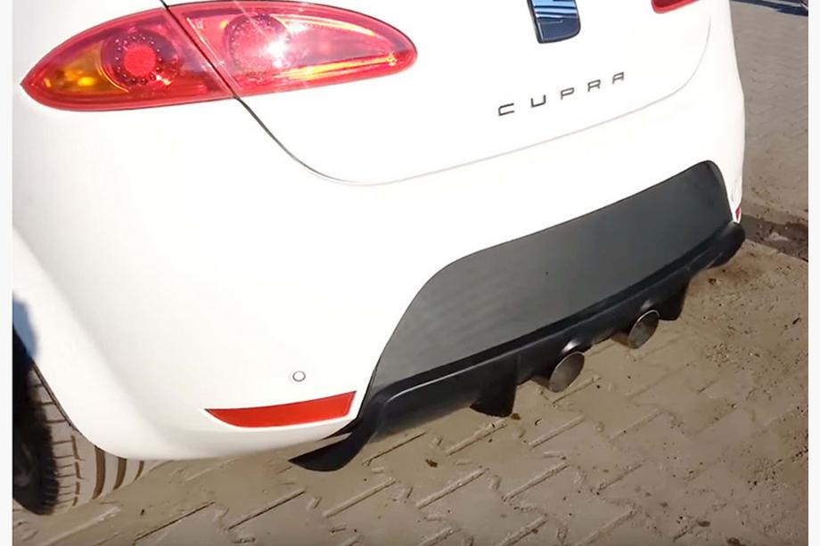 Seat Leon 2005-2012 Rear Diffuser DPT V-2 (2009-2012, Gloss Black) Photo 2