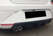Seat Leon 2005-2012 Rear Diffuser DPT V-3 (2009-2012, Gloss Black) photo 1