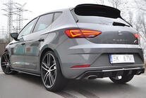 Seat Leon 2013-2020 Rear Diffuser DPT V-1 (2017-2020, Gloss Black) photo 1