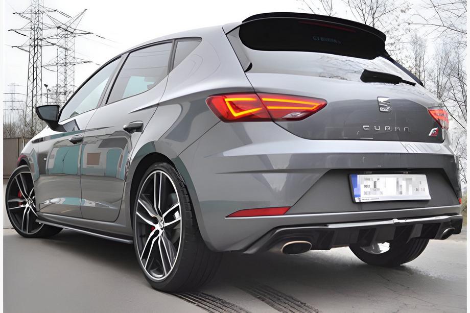 Seat Leon 2013-2020 Rear Diffuser DPT V-1 (2017-2020, Gloss Black) Image