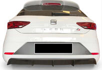 Seat Leon 2013-2020 Rear Diffuser DPT V-2 (2017-2020, Gloss Black) photo 2