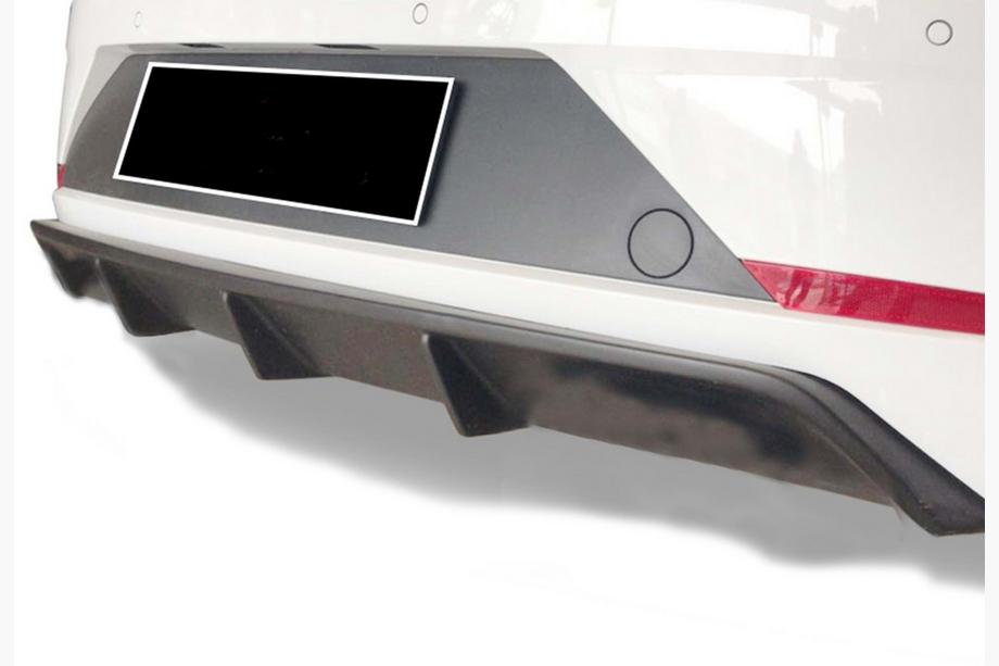 Seat Leon 2013-2020 Rear Diffuser DPT V-2 (2017-2020, Gloss Black) Image