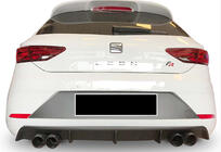 Seat Leon 2013-2020 Rear Diffuser DPT V-3 (2017-2020, Gloss Black) photo 1
