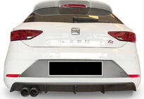 Seat Leon 2013-2020 Rear Diffuser DPT V-4 (2017-2020, Gloss Black) photo 1
