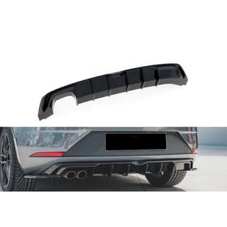 Rear Diffuser DPT V-7 (2017-2020, Gloss Black) Seat Leon 2013-2020