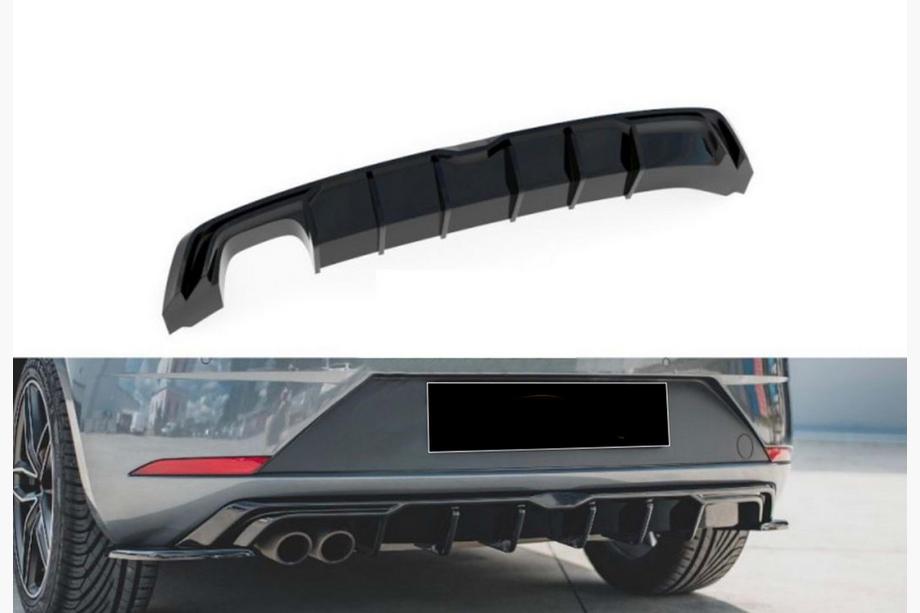 Seat Leon 2013-2020 Rear Diffuser DPT V-7 (2017-2020, Gloss Black) Image