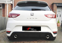 Seat Leon 2013-2020 Rear Diffuser DPT V-1 (Gloss Black) photo 1