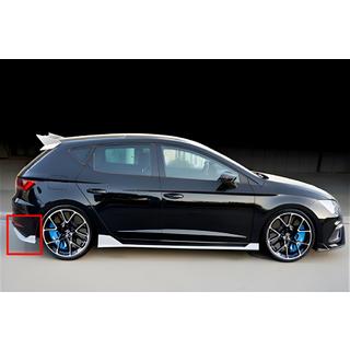 Rear Diffuser DPT V-2 (2013-2016, Gloss Black) Seat Leon 2013-2020