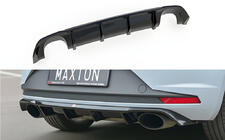 Seat Leon 2013-2020 Rear Diffuser DPT V-4 (2013-2016, Gloss Black) photo 1