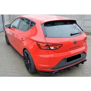 Rear Diffuser DPT V-6 (2013-2016, Gloss Black) Seat Leon 2013-2020 photo 2