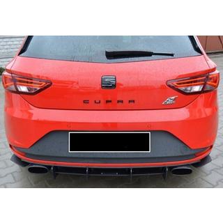 Rear Diffuser DPT V-6 (2013-2016, Gloss Black) Seat Leon 2013-2020 photo 3