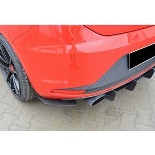 Rear Diffuser DPT V-6 (2013-2016, Gloss Black) Seat Leon 2013-2020 photo 4