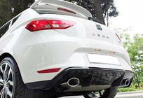 Seat Leon 2013-2020 Rear Diffuser DPT V-7 (2013-2016, Gloss Black) photo 1