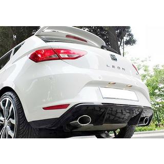 Rear Diffuser DPT V-7 (2013-2016, Gloss Black) Seat Leon 2013-2020 photo 1