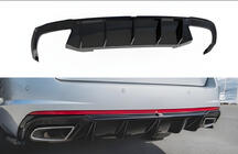 Skoda Octavia III A7 2013-2019 Rear diffuser DPT V-2 (LB/SW, gloss black) photo 2
