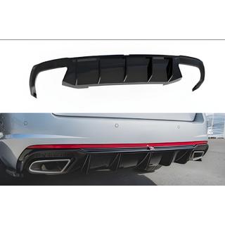 Rear diffuser DPT V-2 (LB/SW, gloss black) Skoda Octavia III A7 2013-2019 photo 2