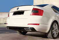 Skoda Octavia III A7 2013-2019 Rear Diffuser DPT V-4 (LB, Gloss Black) photo 2