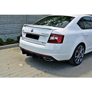 Rear diffuser DPT V-5 (LB, matte black) Skoda Octavia III A7 2013-2019 photo 2