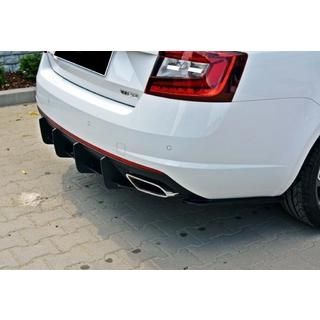 Rear diffuser DPT V-5 (LB, matte black) Skoda Octavia III A7 2013-2019 photo 3