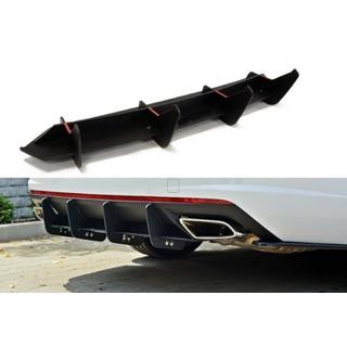 Rear diffuser DPT V-5 (LB, matte black) Skoda Octavia III A7 2013-2019 photo 1